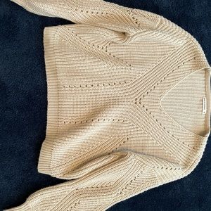 Tan/cream long sleeve sweater